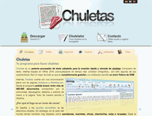 Tablet Screenshot of chuletas.xuletas.es